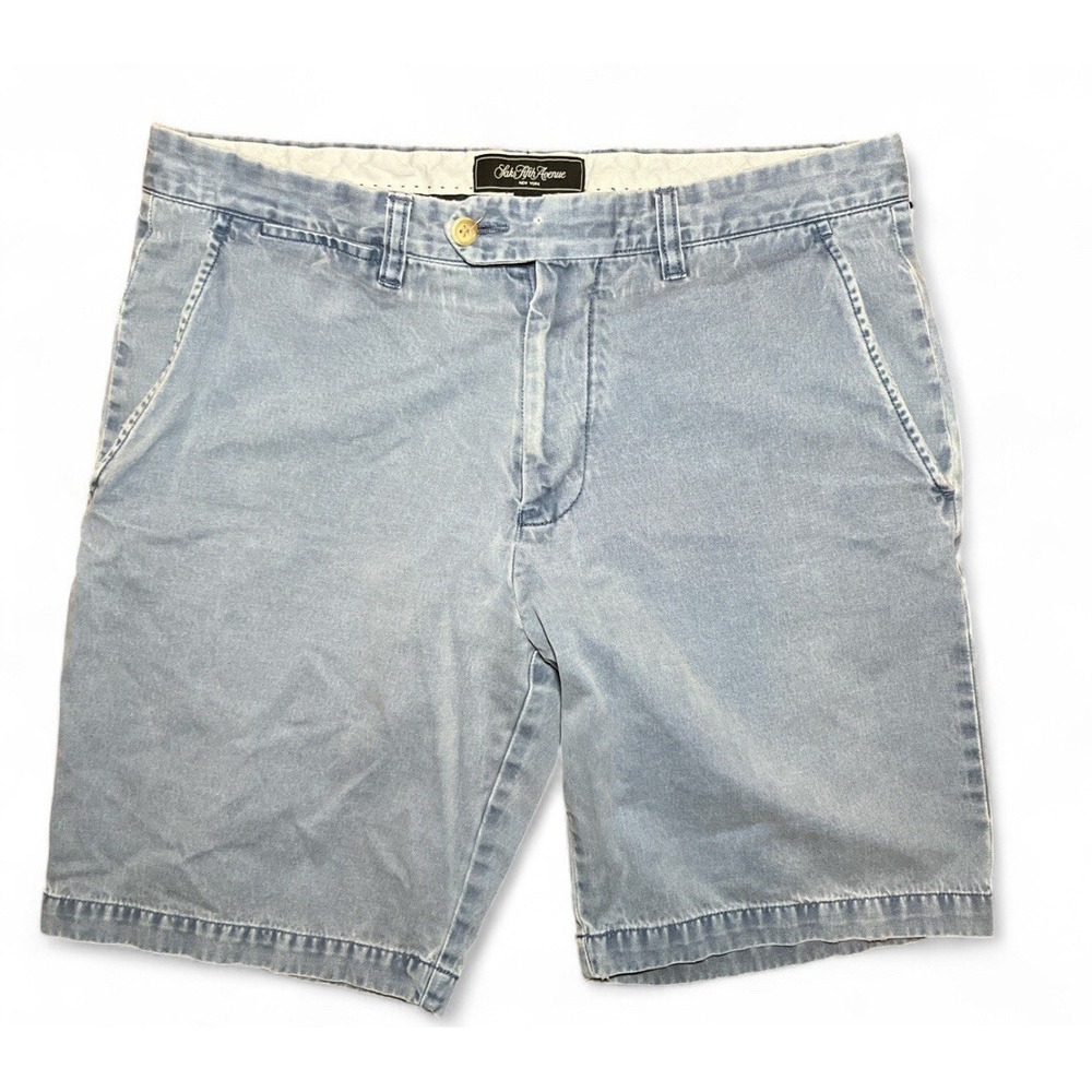Saks Fifth Ave Shorts 32 Men's Casual Blue jeans Chino 100% Pima Cotton